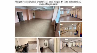 У Паневежисі модернізується інфраструктура охорони здоров'я – відремонтовано приміщення Центру фізичної медицини та реабілітації